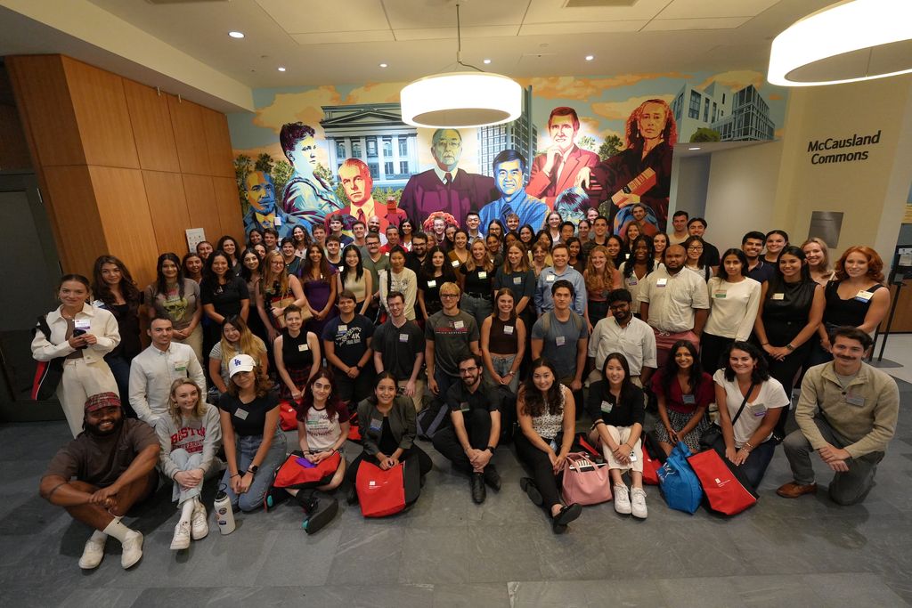 The First Generation Convening takes a group photo.