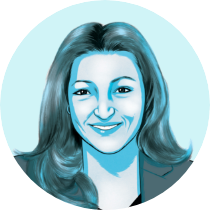 Illustration of Angela Gomes