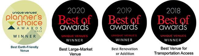 Unique Venue Winner's Badges 2018-2023