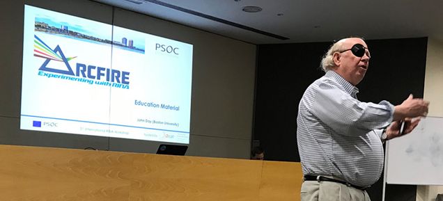MET’s John Day explains RINA principles at the workshop in Barcelona.