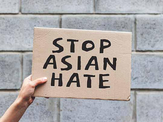 Letter from Dean - Standing together, in solidarity, against anti-Asian hate.