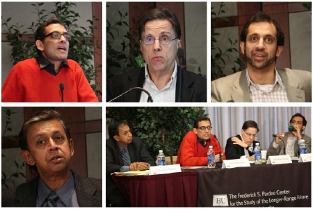 Pardee-Development-04 Panel #4: Economic Development: Abhijit Banerjee, Mark Rosenzweig, Asim Khawaja and Dilip Mookherjee.
