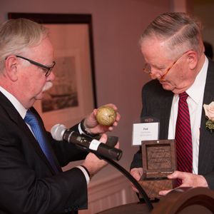Mr. Frederick S. Pardee and Boston University President Robert Brown.