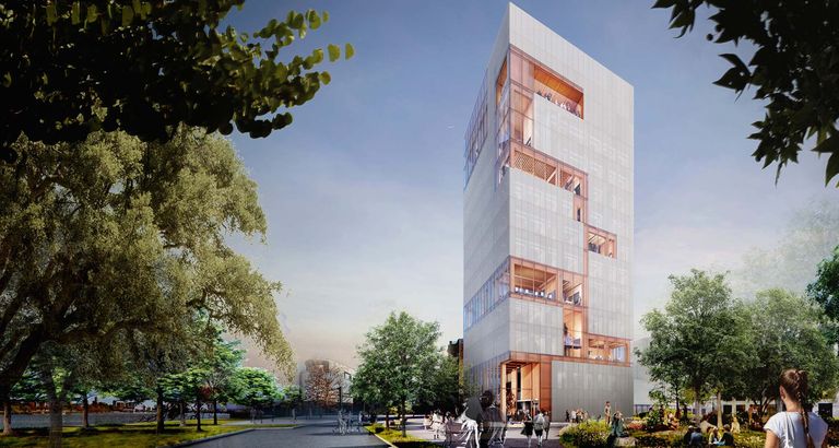 Rendering of new building for Frederick S. Pardee School of Global Studies
