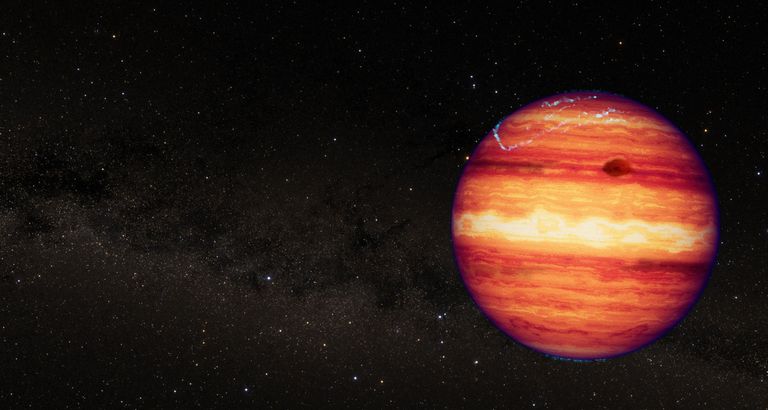 Artist's concept of a starless super Jupiter