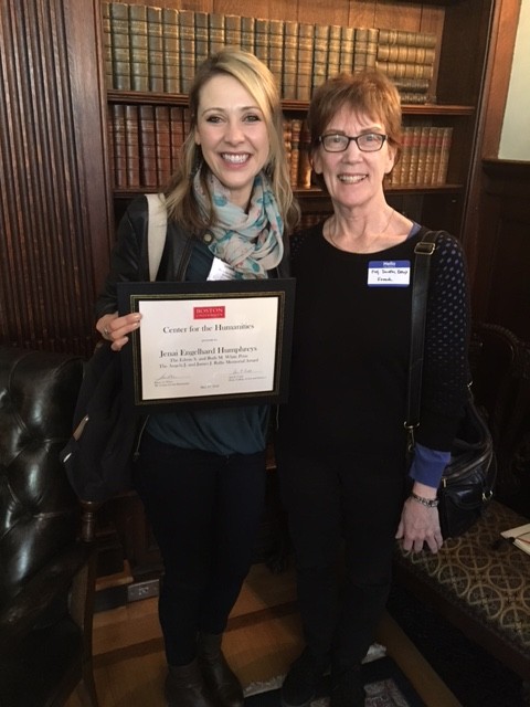 BUCH Graduate Student Award Recipient, Jenai Engelhard Humphreys, and her advisor, Prof. Dorothy Kelly Photo credit: Nancy Harrowitz