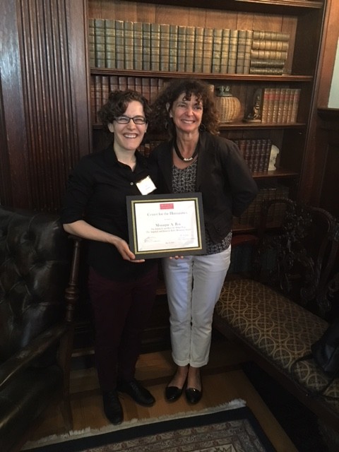 BUCH Graduate Student Award Recipient, Monique Roy, and her advisor, Prof. Odile Cazenave Photo credit: Nancy Harrowitz