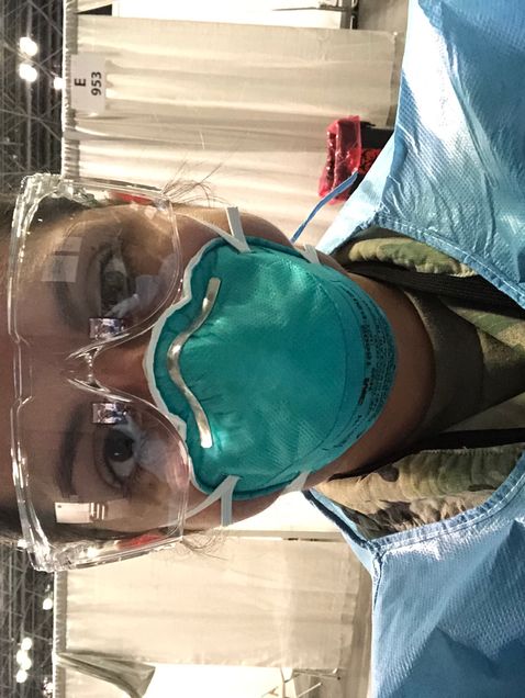 When COVID-19 was spiking in New York City, Emily Sanchez was mobilized to run food service operations at the Javits New York Medical Station.