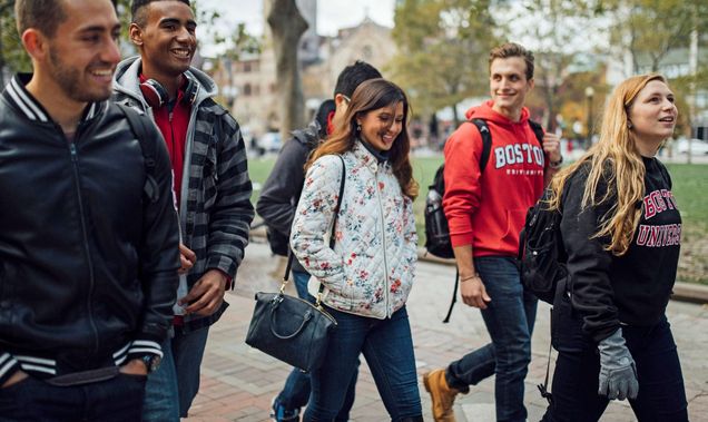 walking students