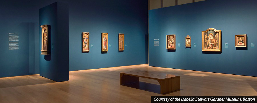One of the exhibiti在's galleries.