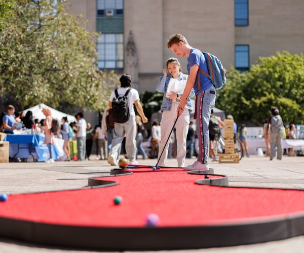 Students Playing Game outside