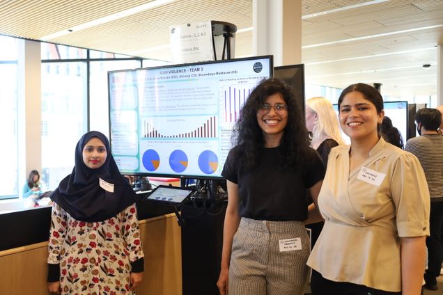 Students present their BU Spark! project.