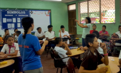 The SPH and UNAN students designed and implemented a sex education curriculum for 7th through 10th grade at three schools in Quezalguaque.