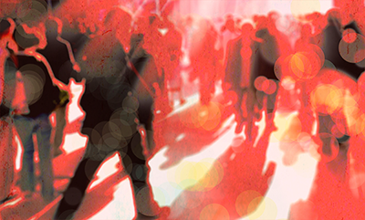 crowded street