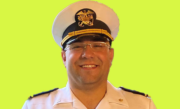 Head shot of Roberto Santamaria in US Public Health Service uniform.