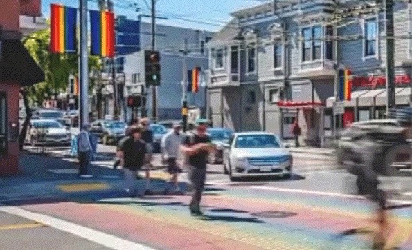 Pride crosswalk