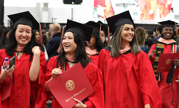 2024 Convocation graduates after receiving diplomas