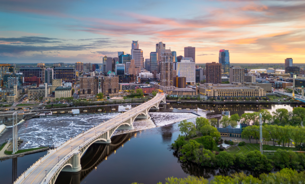 The Minneapolis, Minnesota skyline