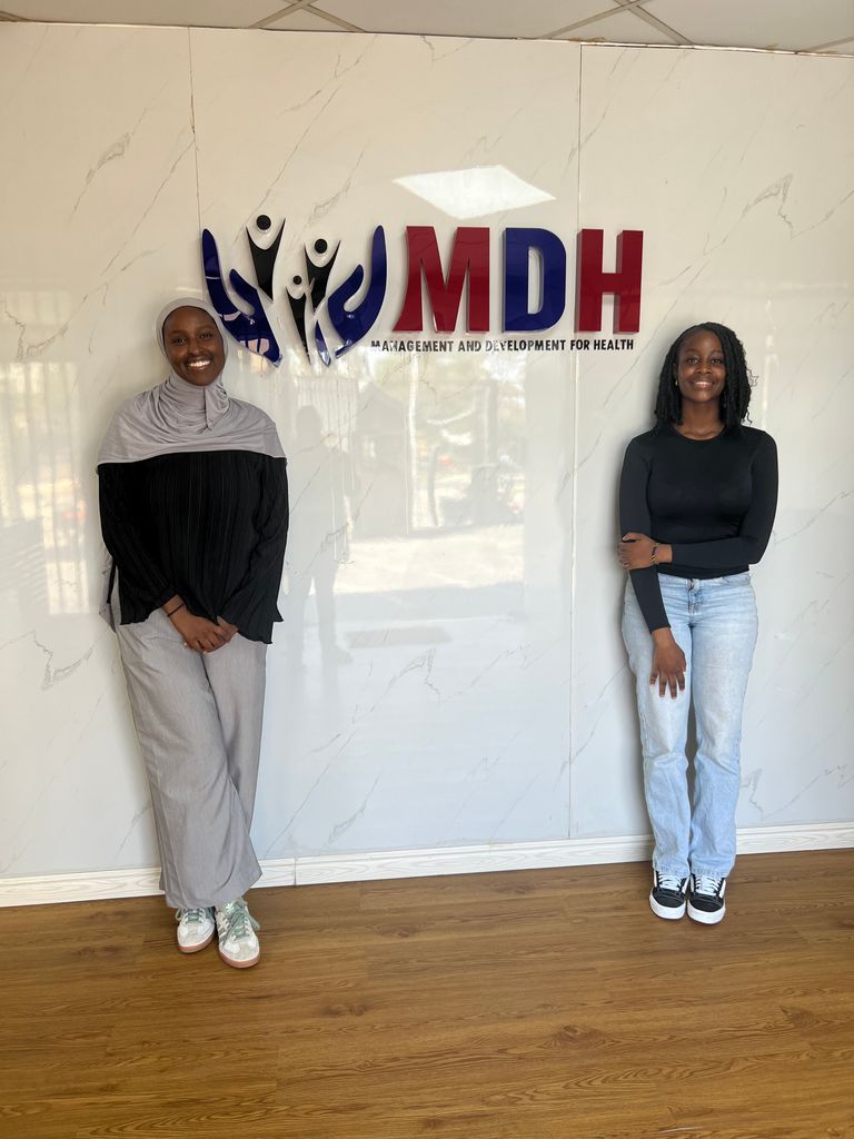 Hodan Mohamed in Tanzania during her practicum at Management and Development for Health