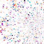 Dna test infographic. Genome sequence map.
