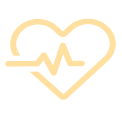 heart icon with pulse pressure waveform