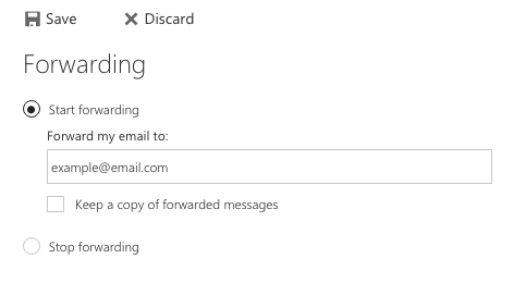 ExchangeForwardingEmail