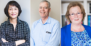 Lo-Su King, Matthew Barber, and Karen Clements: Recipients of the 2017 John S. Perkins Award for Distinguished Service.