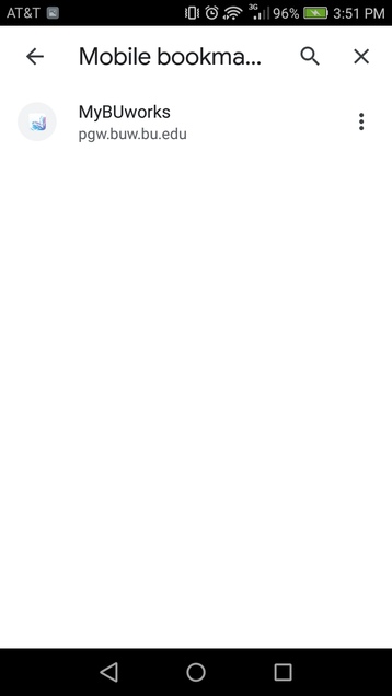 MyBUworks Open Chrome browser Favorites list Step 4