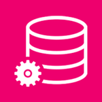 Data hard drive stack icon