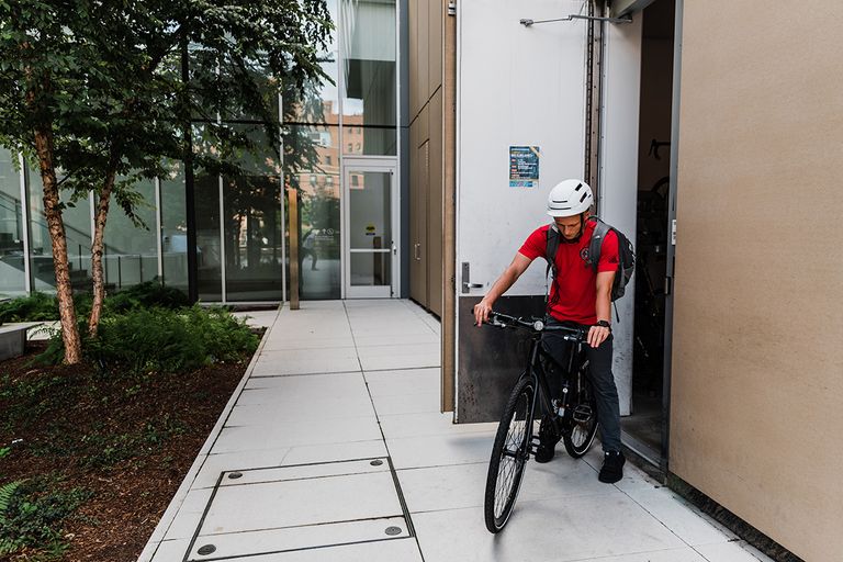 Bicycle Storage Entrance
