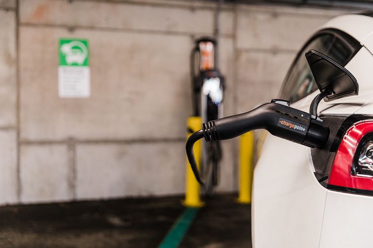 Electric Vehicle charging in lot