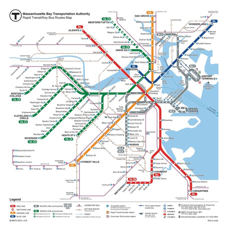 MBTA Subway Map