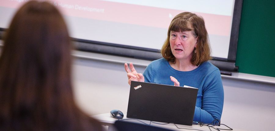 Karen Murphy teaching class
