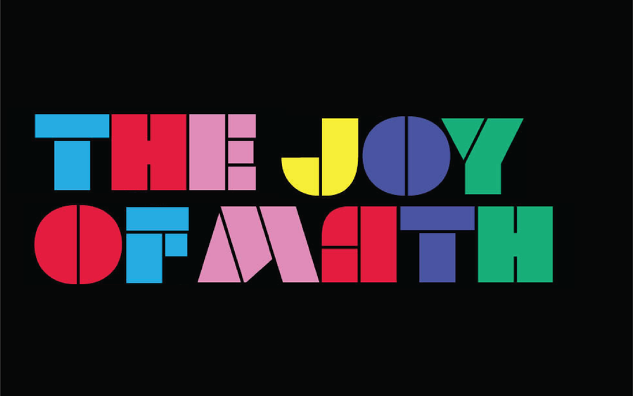 In colorful block text it reads "The Joy of Math"