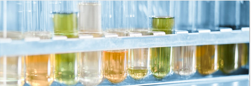 chemicals in vials