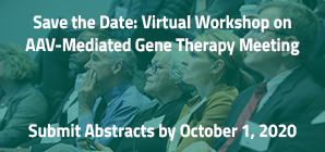 Save the Date: Virtual Workshop on AAV-Mediated Gene Therapy Meeting Submit abstracts by October 1, 2020