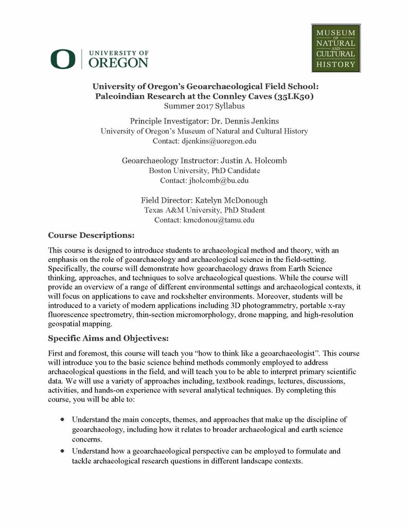 2017UOregon_ConnleyCaves_FieldSchool_Syllabus(1)_Page_1