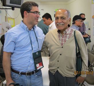 Rady and Escobar Rady Roldan-Figueroa and Prof Samuel Escobar, one of the founders of the Latin American Theological Fraternity, and distinguished Peruvian theologian.