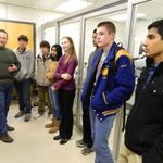 Dr. Bacon describing X-Ray Laboratory Instrumentation