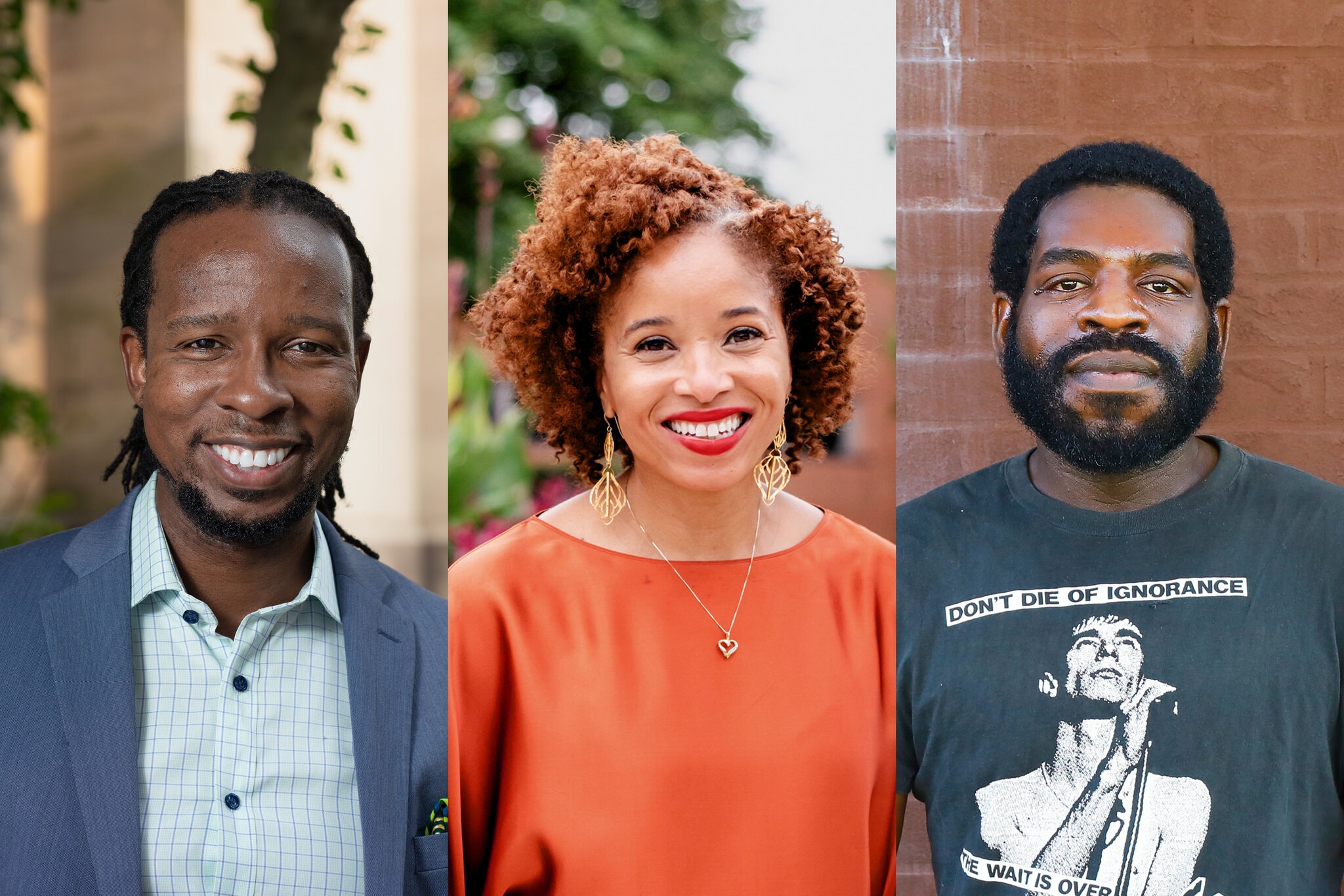 Photo of Ibram X. Kendi, Nicole Fleetwood and Hanif Abdurraqib