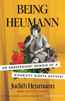 Judith Heumann with Kristen Joiner's book Being Heumann an unrepentant memoir of a disability rights activist