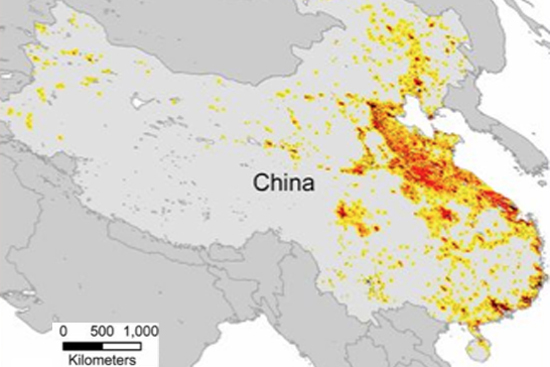 Professor Lucy Hutyra, urban expansion in Eastern China research Boston University BU College of Arts and Science CAS, professor Lucy Hutyra, urban expansion research, globalization, population, ecology