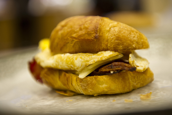 RiZe Bakery, breakfast sandwiches Boston University BU, 100 Bay State Center for Student Services, Marciano Commons basement bakery, dining services, Rize Bakery