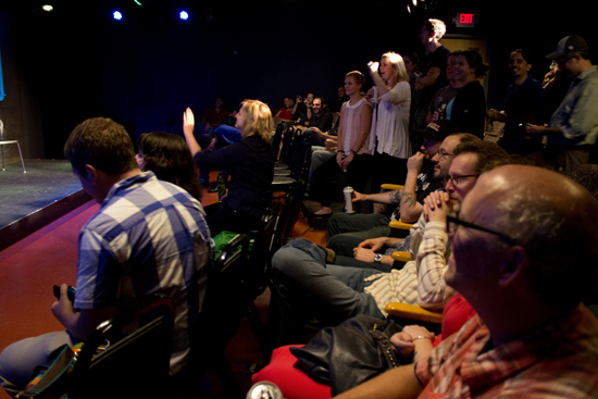 ImprovBoston, audience Boston University BU, nightlife, ImprovBoston, comedy show, things to do in Boston