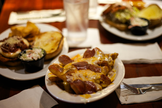 French fry side, pizza fries Boston Burger Company’s creative French fry sides range from pizza fries (pictured) to Cajun fries.
