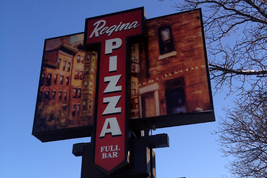 places to eat entertainment near Boston University BU, Pizzeria Regina, Allston, music entertainment, pizza full bar