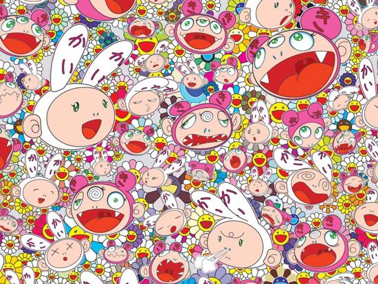 A work of art from the fine arts exhibit <em>Takashi Murakami: Lineage of Eccentrics</em>