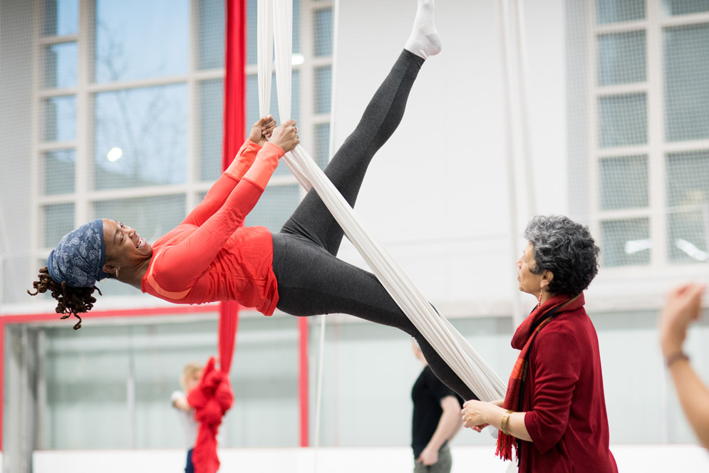 Aerial Dancing at FitRec Fun Day