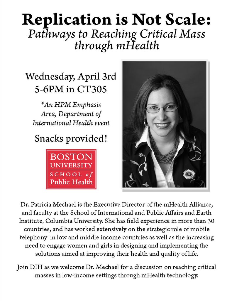 mHealth Patricia Mechael event