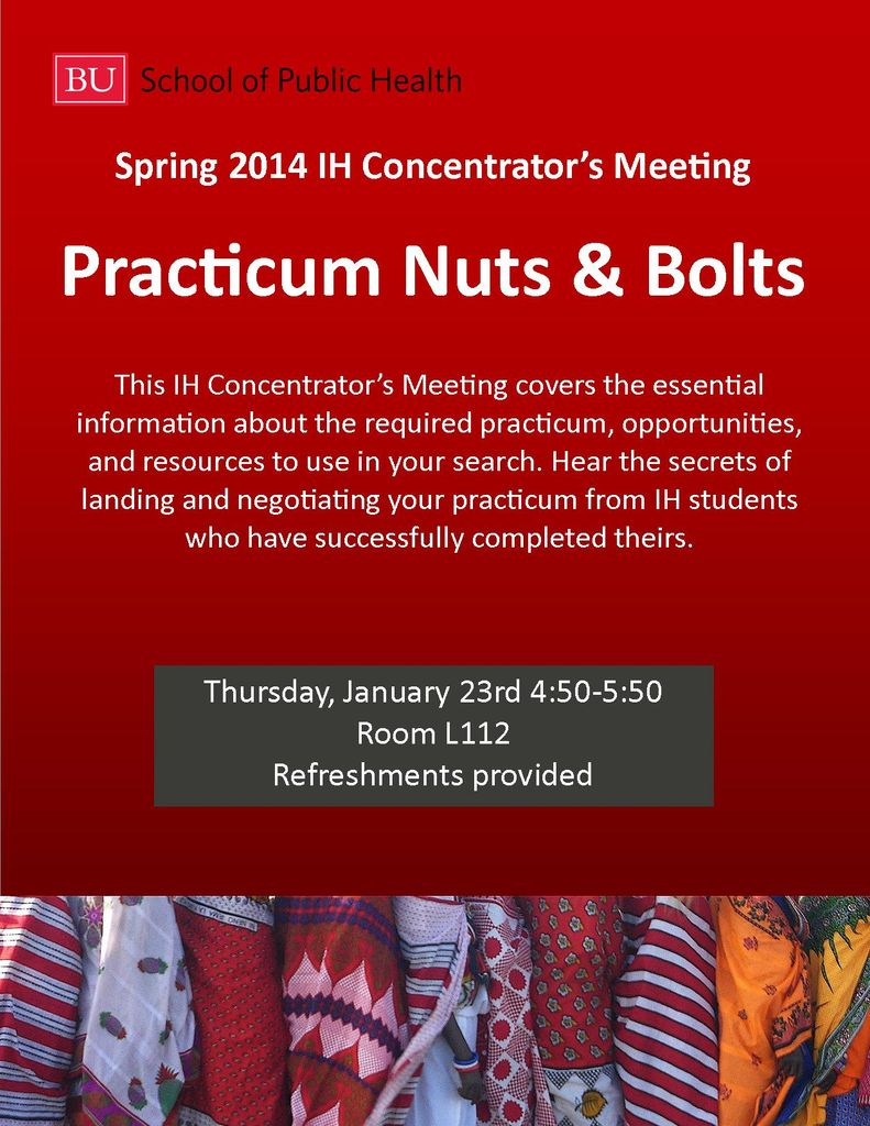 spring 2014 practicum nuts and bolts